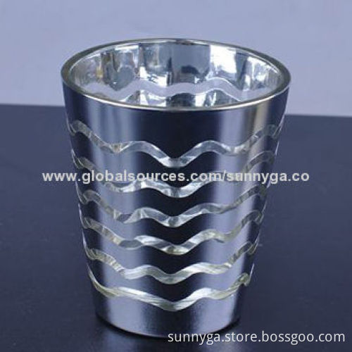 New Arrive Glass Candle Holder with 350mL Capacity